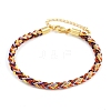 4MM Braided Nylon Cord Bracelets FIND-A057-01G-20-1