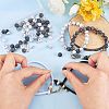 Heart & Round Magnetic Clasp Couple Bracelets DIY Making Kits DIY-SZ0006-27-4