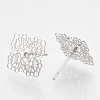 Brass Stud Earrings KK-S345-276P-2