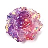 Two Tone Opaque Resin & Glitter Powder Cabochons RE-CBA7537-04B-1