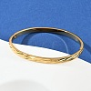 304 Stainless Steel Hinged Bangles for Women BJEW-C114-06G-2