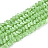 Opaque Glass Beads Strands GLAA-N019-4mm-16-1