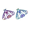 Ion Plating(IP) 201 Stainless Steel Filigree Pendants STAS-S118-009-1