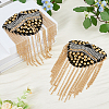 2Pcs Iron Fashion Tassel Epaulette DIY-FH0006-40-5