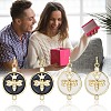 10Pcs 2 Colors Eco-Friendly Brass Micro Pave Cubic Zirconia Pendants KK-BBC0020-69-6