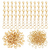 80Pcs 4 Styles 304 Stainless Steel Lobster Claw Clasps DIY-PH0028-67-1