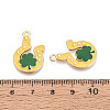 Saint Patrick's Day Alloy Enamel Pendants ENAM-T024-47A-G-3