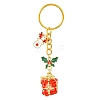 Christmas Woven Glass Keychains KEYC-MZ00017-01-1