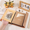 Rectangle Imitation Leather with Alloy Scrapbook DIY Binder Photo Album AJEW-WH20006-475C-3