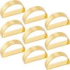 Fingerinspire D-shaped Iron Napkin Rings AJEW-FG0001-64-1