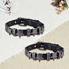 2Pcs Retro Punk Hip-Hop Pentagram Leather Bracelet BJEW-CL0001-41-7
