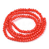 Opaque Solid Color Imitation Jade Glass Beads Strands EGLA-A044-P3mm-D03-2