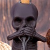 Ceramic Skull Backflow Incense Burner Smoke Waterfall Incense Holder JX840A-5