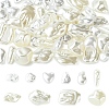 50Pcs 10 Styles ABS Plastic Imitation Pearl Beads KY-YW0002-30-1