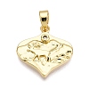 Brass Micro Pave Cubic Zirconia Pendants KK-T070-42G-1