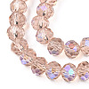 Electroplate Glass Beads Strands LS-EGLA-A034-T10mm-L22-3