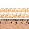 UV Plating Pearlized Glass Pearl Beads Strands GLAA-F128-01B-T6-5
