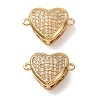 Brass Micro Pave Cubic Zirconia Connector Charms CU-CBA4579-02G-A-1