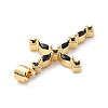 Eco-friendly Brass Micro Pave Cubic Zirconia Pendants KK-D066-26G-RS-3