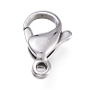 Tarnish Resistant 316 Surgical Stainless Steel Lobster Claw Clasps STAS-M281-01P-E-1