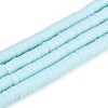 Handmade Polymer Clay Beads Strands CLAY-R089-6mm-032-1