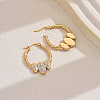 Elegant Geometric Stainless Steel Hoop Earrings for Women VP1121-2-3