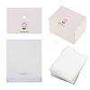 100Pcs Flower Print Foldable Paper Hanging Header CDIS-TA0001-26-2