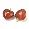 Natural Red Jasper Pendants G-B180-03G-08-2