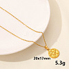 Stainless Steel Moon Sun Chain Necklace Simple Elegant Cool Style RF4782-12-1