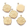 Ion Plating(IP) 316 Surgical Stainless Steel Pendants STAS-F256-001G-1