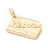 Journey Theme Brass Pendants KK-K301-01E-G-2