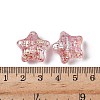 UV Plating Transparent Acrylic Beads OACR-G051-01F-3