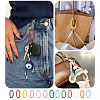 10Pcs Alloy Spring Gate Rings FIND-TA0009-25A-8
