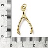 Brass Micro Pave Cubic Zirconia Pendants KK-C090-08A-G-3