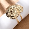 Alloy & Iron Cuff Bangles for Women BJEW-F501-04C-KCG-2