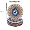 DIY 5D Diamond Painting Evil Eye Theme Cup Mat Kits PW-WG77157-01-2