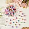 120Pcs Handmade Flower Pattern Polymer Clay Beads CLAY-PA0001-24C-4