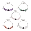 Natural Mixed Gemstone Chip Beads Bracelets for Women BJEW-JB11279-2