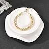 Rack Plating Brass Round Beaded Slider Bracelet for Women BJEW-B066-01A-01-4