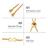 2 Sets 2 Styles 304 Stainless Steel Bar Link Chain Bracelet Making AJEW-TA0001-77-4