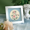 DIY Flower Pattern Photo Frame Embroidery Kits for Beginner PW-WG0A42E-01-1