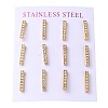 PVD Vacuum Plating 304 Stainless Steel Stud Earring EJEW-C099-08G-1