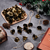 50Pcs Iron Bell Pendants IFIN-UN0001-21-4