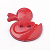 2-Hole Acrylic Buttons BUTT-Q037-10-3