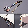 4Pcs 2 Style Gemstone Beaded Bookmarks AJEW-SZ0002-31-5