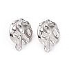 Non-Tarnish 304 Stainless Steel Stud Earring Finding STAS-C059-09P-1