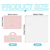 100Pcs Folding Flower Printed Paper Display Header Cards CDIS-TA0001-46A-4