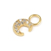 925 Sterling Silver Micro Pave Clear Cubic Zirconia Charms STER-G048-01G-01-2