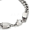 304 Stainless Steel Wheat Chain Bracelets for Men BJEW-B093-04P-3