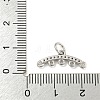 Brass Micro Pave Clear Cubic Zirconia Chandelier Component Links KK-NH0003-01P-3